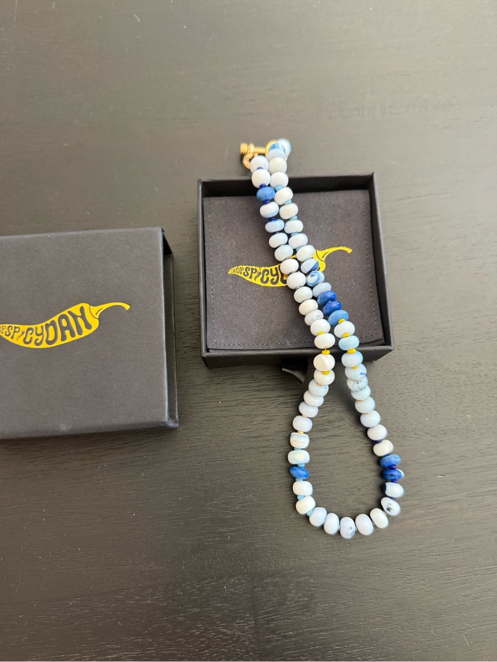 Spicy Dan Blue Opal Necklace
